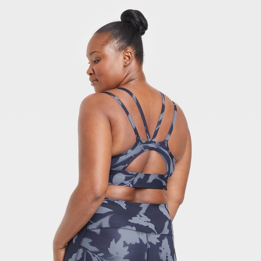 All in Motion Women's Light Support Strappy Racerback Bra | Size Large - Picture 9 of 13